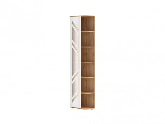 Стеллаж Монако 903.17 Дуб Вотан / Белый шпон / Альпийский белый