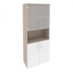 Шкаф высокий широкий ONIX O.ST-1.4 Дуб Аттик/Белый