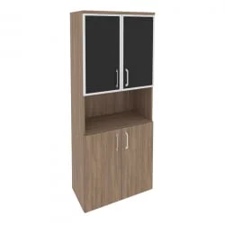 Шкаф высокий широкий ONIX O.ST-1.4R black Дуб Аризона