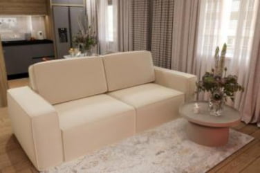 Диван прямой Сунндал (Berhouse) Цвет фасада: Азур велюр; Тип: Прямой; Материал фасада: Металл/Велюр