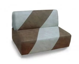 Диван фанера Лабиринт 152 Бежевый/Коричневый (ткань)