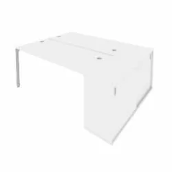 Рабочая станция с опорным шкафом-купе Метал Сйстем Б.РС-СШК-1.4 Белый/Серый / Metal System