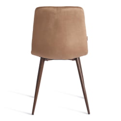 Металлический стул CHILLY (mod. JSC-220) Велюр/металл , 44,5х52,5х88 см, Brown (коричневый) HLR11 / орех
