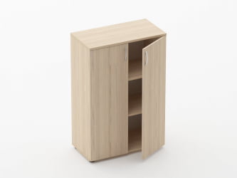 Шкаф средний закрытый Glassy 6.12.131 Дуб молочный