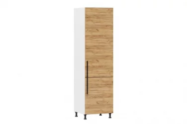 Шкаф кухонный для холодильника 600 Шервуд ЛД 281.230.000.178 Белый Дуб золотой