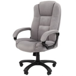 Кресло офисное CHAIRMAN HOME 600 велюр Серый