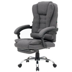 Кресло офисное с функцией вибромассажа CROMEX (КРОМЕКС) Chill MS-005 ткань серое