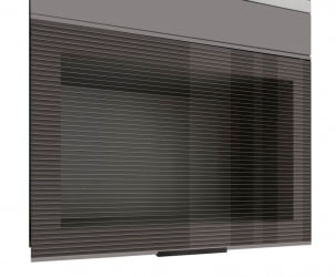 Шкаф-витрина с откидной системой Грейс 105.09 Оникс Кубанит