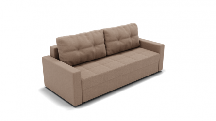 Диван Рио (ЗР) Цвет фасада: Светло коричневый; Тип: Прямой; Материал фасада: Металл/Велюр