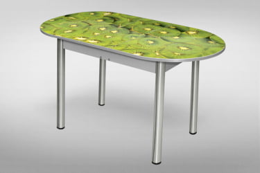 Большой обеденный стол Европейский фп Киви Е005 ЛДСП серый