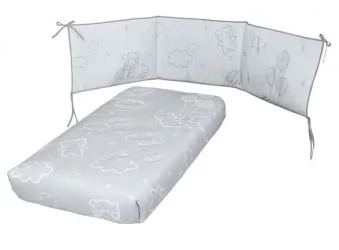 Покрывало детское Micuna Dolce Luce покрывало+борт 120x60 TX-1650 Grey