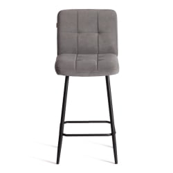 Барный стул Medeo/Медео велюр, серый, 29, 42х56х102 см