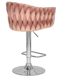 Стул барный ДОБРИН МАРCЕЛ (пудрово-розовый велюр (МДЖ9-32)) 2 шт / DOBRIN MARCEL (MJ9-32))