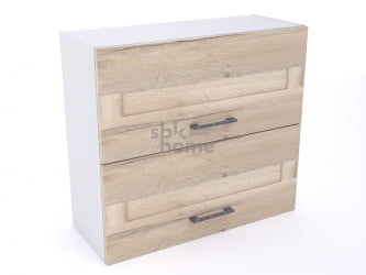 Шкаф Ш-80г, Дублин (800*320*720) Дуб галифакс белый, 21648 