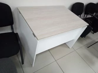 Стол прямой Deka ЛДСП каркас 75.07.12 Дуб Сантана светлый/Белый