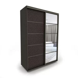 Шкаф-купе 2-х дверный Акцент-Квадро КЛ 1600х600 Венге/Бронза