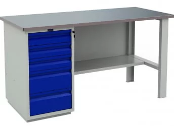 Верстак WT160.WD5/F1.000 Серо-синий