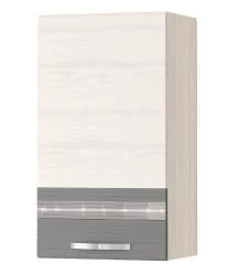 Шкаф кухонный (лев/прав) Графит 74.22 Сосна Астрид /Ваниль/Графит