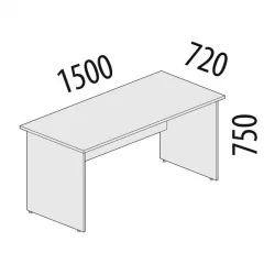 Письменный стол Альфа 64.10 Дуб Кронберг