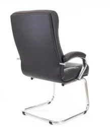 Кресло для посетителей Everprof Orion CF Экокожа Черный