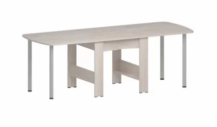 Овальный стол Оригами Ясень Шимо светлый