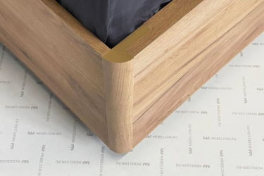 Кровать с подъемным механизмом 160х200 см Адам MSA-06 дуб крафт золотой/грей алькантара (велюр)