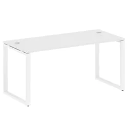 Стол письменный на О-образном м/к METAL SYSTEM БО.СП-4 Белый/Белый
