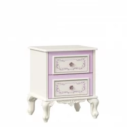 Кровать двуспальная 1600 с тумбами с подъемным механизмом с мягким изголовьем Маркиза 08 Алебастр Шампань