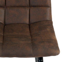 Стул барный SPICE (mod.8078) металл,ткань наппа, 51 x 42 x 104 см, темно-коричневый/черный, PK-03