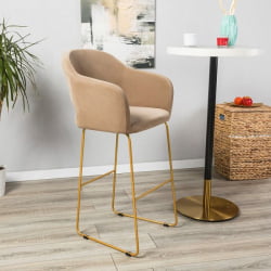 Кресло Бар Oscar Б Diag beige/Линк золото