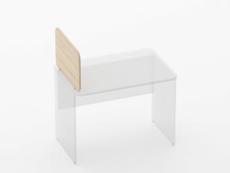 Экран разделительный прямой Glassy 5.14.06 Орех