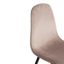 Стул BREEZE (mod. JSC-58) Велюр/металл , 44 х 53 х 86 см, coffee (кофейный) HLR 9 / черный