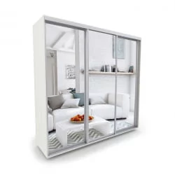 Трехстворчатый шкаф Акцент-Сим З 1800х600 Выбеленное дерево