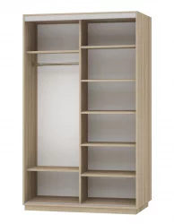 Шкаф-купе двухдверный Экспресс Дуо Комби 1400х2200х Дуб сонома / 1400х2200h