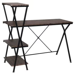 Стол на металлокаркасе BRABIX LOFT CD-004 Мореный дуб