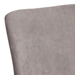 Дизайнерский стул La Rousse NEW, флок , серый/черный, 29, 45x55x93 см