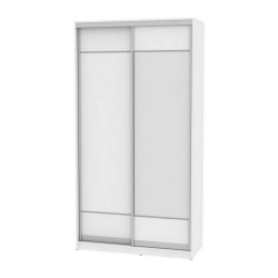 Шкаф-купе белый лдсп B-220х120х60-3(Белый-D7D8)