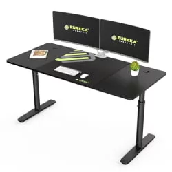 Геймерский стол с регулировкой высоты Еурека ЕРК-ИМОД-60Б Черный / Eureka ERK-IMOD-60B