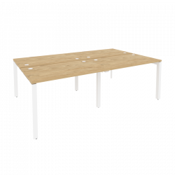 Рабочая станция на П-образном м/к ONIX O.MP-D.RS-4.2.7 Тиквуд Светлый/Белый