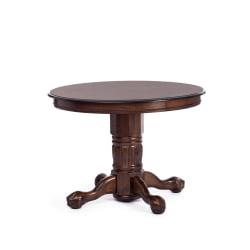 Раздвижной овальный стол Rochester -STC- (4260-STC) дерево гевея/мдф, 106 (150) х 106 х 75 см, Tobacco