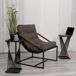 Стол Osteria/Остерия металл, черный, 25,5х25,5х59 см