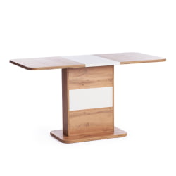 Раздвижной стол SMART ЛДСП, 105-140х68,6х75 см, Дуб вотан/Белый