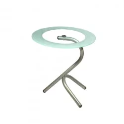 Стол Дуэт 5 Металлик/ прозрачное