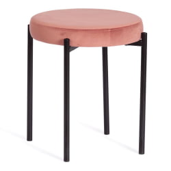 Дизайнерский стул REVO (mod. 7034) ткань/металл, 44 х 44 х 47 см, коралловый barkhat 15 /черный