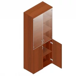 Шкаф для документов со стеклом Р.Ш-2СБ Орех Гепланкт