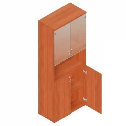 Шкаф для документов с тонированными стеклами Р.Ш-4СТ вишня Оксфорд