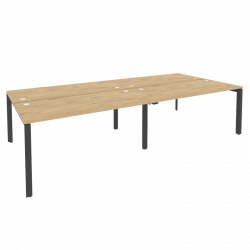 Рабочая станция на П-образном м/к ONIX O.MP-D.RS-4.4.7 Тиквуд Светлый/Антрацит