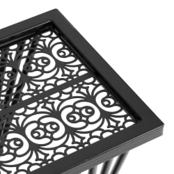 Стол Osteria/Остерия металл, черный, 25,5х25,5х59 см