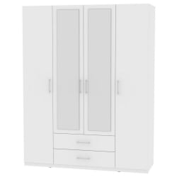 Шкаф распашный R-230х180х45-2-M(Белый)