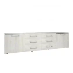 Тумба модульная четырехсекционная YALTA LT-TS 4.3R Снежная Патина